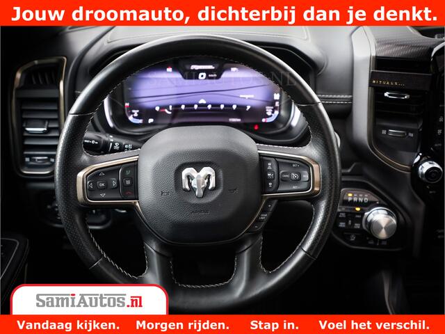 Dodge 1500 RAM REBEL TRX STYLE | BODY LIFT | RAMBAR | 4X4 | LPG | HUD HEADUP | DIGI CLUSTER | 360CAM | ADAPTIVE CRUISE | RAM BAR ROLLCOVER | Comfortabele Dubbele Cabine met Royale 5 Zitplaatsen |