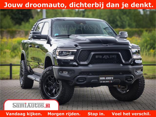 Dodge 1500 RAM REBEL TRX STYLE | BODY LIFT | RAMBAR | 4X4 | LPG | HUD HEADUP | DIGI CLUSTER | 360CAM | ADAPTIVE CRUISE | RAM BAR ROLLCOVER | Comfortabele Dubbele Cabine met Royale 5 Zitplaatsen |