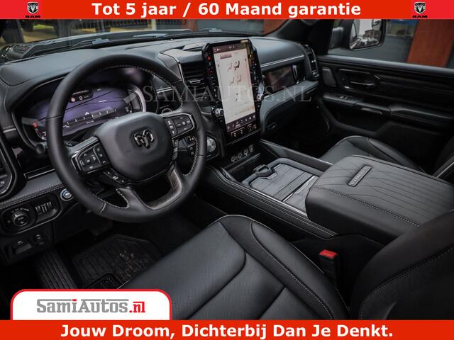 Dodge 1500 Ram Limited Night H.O 540HP 706Nm | Massage + Full Option | De Meest Luxe en Volle Pick-Up in zijn Klasse | Comfortabele Dubbele Cabine met Royale 5 Zitplaatsen | BPM vrij | Nu Leverbaar uit Voorraad | Voorraad Nr 2323 - 5168