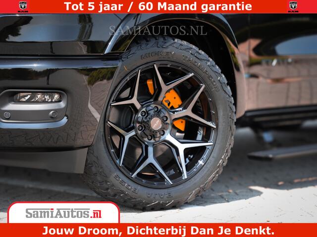 Dodge 1500 Ram Limited Night H.O 540HP 706Nm | Massage + Full Option | De Meest Luxe en Volle Pick-Up in zijn Klasse | Comfortabele Dubbele Cabine met Royale 5 Zitplaatsen | BPM vrij | Nu Leverbaar uit Voorraad | Voorraad Nr 2323 - 5168