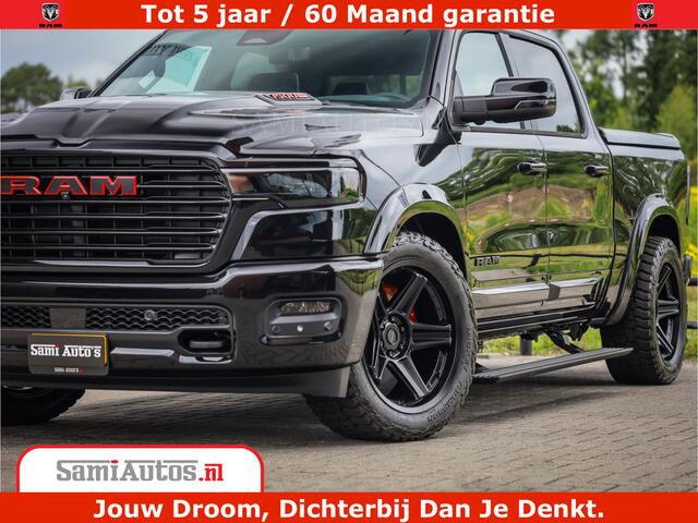 Dodge 1500 RAM Night Premium | Full Option | De Meest Luxe Pick-Up in zijn Klasse | Comfortabele Dubbele Cabine met Royale 5 Zitplaatsen | BPM vrij | Nu Leverbaar uit Voorraad | Voorraad Nr 2287 - 3384