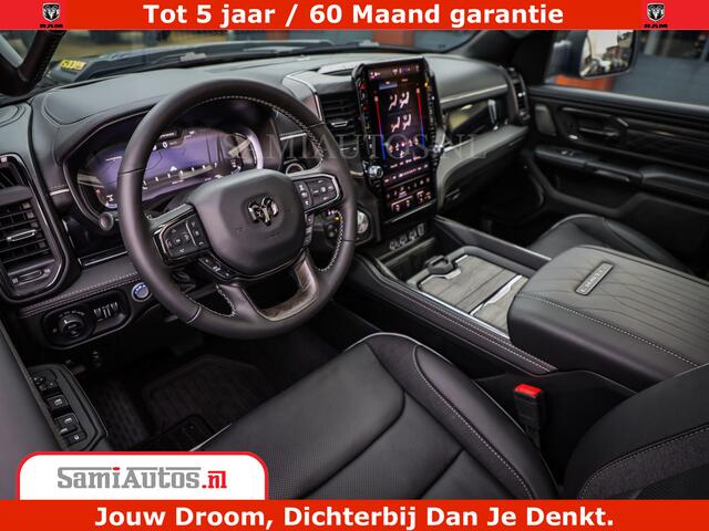 Dodge 1500 Ram Limited Night H.O 540HP 706Nm | Massage + Full Option | De Meest Luxe en Volle Pick-Up in zijn Klasse | Comfortabele Dubbele Cabine met Royale 5 Zitplaatsen | BPM vrij | Nu Leverbaar uit Voorraad | Voorraad Nr 2329 - 5135