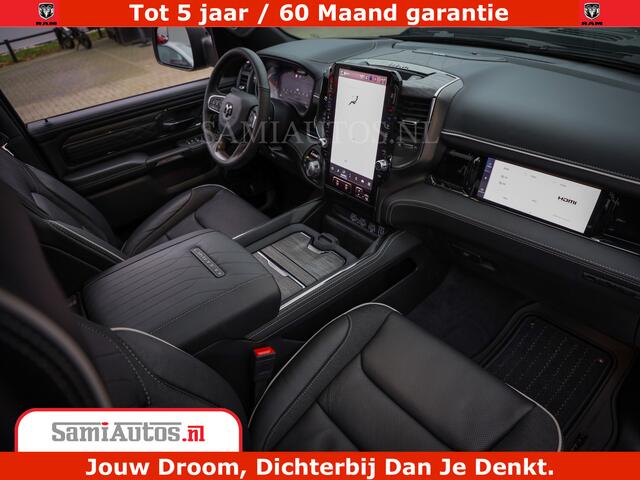 Dodge 1500 Ram Limited Night High Output 540HP 706Nm | Massage + Full Option | De Meest Luxe en Volle Pick-Up in zijn Klasse | Comfortabele Dubbele Cabine met Royale 5 Zitplaatsen | BPM vrij | Nu Leverbaar uit Voorraad | Voorraad Nr 2300 - 7689