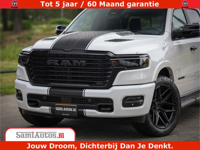Dodge 1500 RAM Laramie Night | 420Pk 636 Nn | Extra Groot Scherm + Passagiers Scherm | Comfortabele Dubbele Cabine met Royale 5 Zitplaatsen | Nu Leverbaar uit Voorraad | Voorraad Nr 2223 - 5047