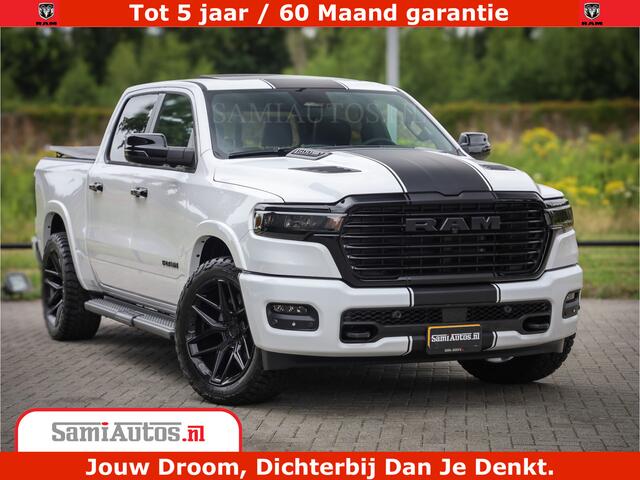 Dodge 1500 RAM Laramie Night | 420Pk 636 Nn | Extra Groot Scherm + Passagiers Scherm | Comfortabele Dubbele Cabine met Royale 5 Zitplaatsen | Nu Leverbaar uit Voorraad | Voorraad Nr 2223 - 5047