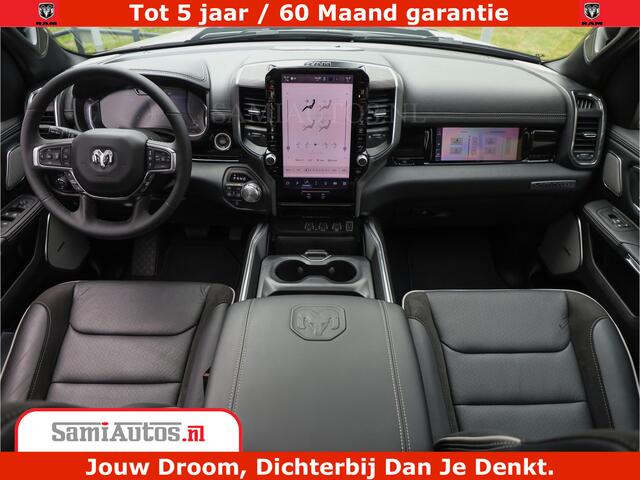 Dodge 1500 RAM Laramie Night | 420Pk 636 Nn | Extra Groot Scherm + Passagiers Scherm | Comfortabele Dubbele Cabine met Royale 5 Zitplaatsen | Nu Leverbaar uit Voorraad | Voorraad Nr 2223 - 5047