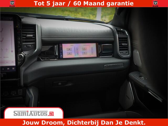 Dodge 1500 RAM Laramie Night | 420Pk 636 Nn | Extra Groot Scherm + Passagiers Scherm | Comfortabele Dubbele Cabine met Royale 5 Zitplaatsen | Nu Leverbaar uit Voorraad | Voorraad Nr 2223 - 5047