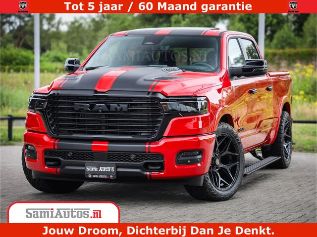 Dodge 1500 RAM Night Premium | RED DEVIL | Full Option | De Meest Luxe Pick-Up in zijn Klasse | Comfortabele Dubbele Cabine met Royale 5 Zitplaatsen | BPM vrij | Nu Leverbaar uit Voorraad | Voorraad Nr 2226 - 4993