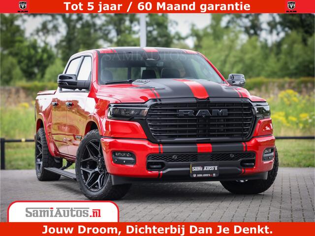 Dodge 1500 RAM Night Premium | RED DEVIL | Full Option | De Meest Luxe Pick-Up in zijn Klasse | Comfortabele Dubbele Cabine met Royale 5 Zitplaatsen | BPM vrij | Nu Leverbaar uit Voorraad | Voorraad Nr 2226 - 4993