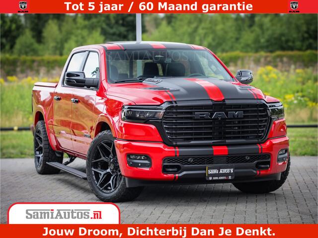 Dodge 1500 RAM Night Premium | RED DEVIL | Full Option | De Meest Luxe Pick-Up in zijn Klasse | Comfortabele Dubbele Cabine met Royale 5 Zitplaatsen | BPM vrij | Nu Leverbaar uit Voorraad | Voorraad Nr 2226 - 4993