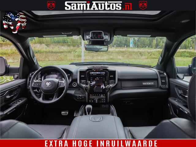 Dodge 1500 RAM GT EDITION | TRX PACK | VIRTUAL COCKPIT | HEAD-UP | ADAPTIVE CRUISE | 360 CAMERA | 5.7 HEMI V8 402PK | 4X4 | Comfortabele Dubbele Cabine met Royale 5 Zitplaatsen | BPM vrij | Nu Leverbaar uit Voorraad | Voorraad Nr 2437
