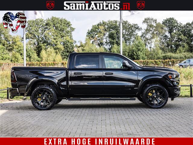 Dodge 1500 RAM GT EDITION | TRX PACK | VIRTUAL COCKPIT | HEAD-UP | ADAPTIVE CRUISE | 360 CAMERA | 5.7 HEMI V8 402PK | 4X4 | Comfortabele Dubbele Cabine met Royale 5 Zitplaatsen | BPM vrij | Nu Leverbaar uit Voorraad | Voorraad Nr 2437