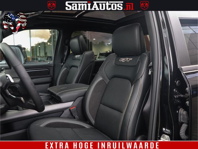 Dodge 1500 RAM GT EDITION | TRX PACK | VIRTUAL COCKPIT | HEAD-UP | ADAPTIVE CRUISE | 360 CAMERA | 5.7 HEMI V8 402PK | 4X4 | Comfortabele Dubbele Cabine met Royale 5 Zitplaatsen | BPM vrij | Nu Leverbaar uit Voorraad | Voorraad Nr 2437