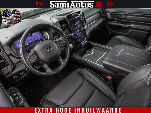 Dodge 1500 Ram DIAMOND LIMITED NIGHT 5.7 V8 | BLACK OPS | MULTITAILGATE | PANO | ADAPTIVE CRUISE | 360CAM | APPLE CARPLAY | PRINS LPG ONDERBOUW | LUCHTVERING | 4X4 | Comfortabele Dubbele Cabine met Royale 5 Zitplaatsen | BEUTY | MEEST COMPLETE UITVOERING | ALLES IN 