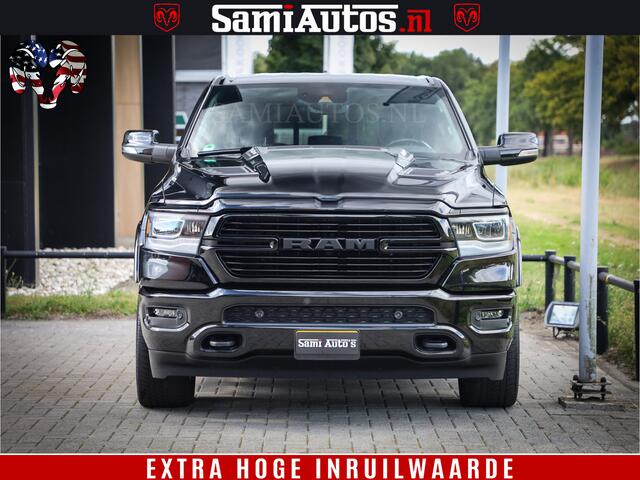 Dodge 1500 Ram LIMITED WHEELS 22 | 5.7 V8 4X4 | SPORT | UITLAAT KLEP | CAMERA | CRUISE | STOEL VERWARMING/VENTILATIE | TREKHAAK 3500Kg | CREWCAB | LED | APPLE CARPLAY | DUBBELE CABINE Comfortabele Dubbele Cabine met Royale 5 Zitplaatsen |