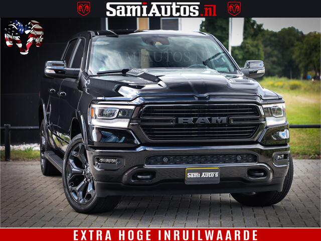 Dodge 1500 Ram LIMITED WHEELS 22 | 5.7 V8 4X4 | SPORT | UITLAAT KLEP | CAMERA | CRUISE | STOEL VERWARMING/VENTILATIE | TREKHAAK 3500Kg | CREWCAB | LED | APPLE CARPLAY | DUBBELE CABINE Comfortabele Dubbele Cabine met Royale 5 Zitplaatsen |