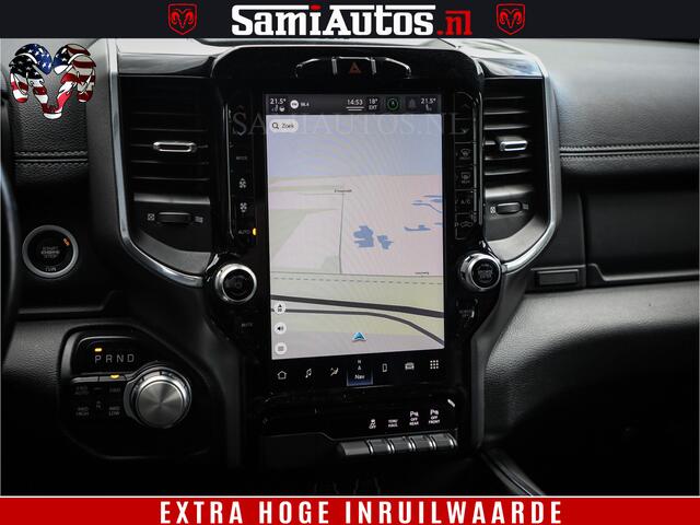 Dodge 1500 Ram LIMITED WHEELS 22 | 5.7 V8 4X4 | SPORT | UITLAAT KLEP | CAMERA | CRUISE | STOEL VERWARMING/VENTILATIE | TREKHAAK 3500Kg | CREWCAB | LED | APPLE CARPLAY | DUBBELE CABINE Comfortabele Dubbele Cabine met Royale 5 Zitplaatsen |