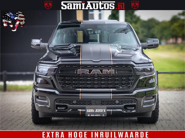 Dodge 1500 Ram Limited Night H.O 540HP 706Nm | Massage + Full Option | De Meest Luxe en Volle Pick-Up in zijn Klasse | Comfortabele Dubbele Cabine met Royale 5 Zitplaatsen | BPM vrij | Nu Leverbaar uit Voorraad | Voorraad Nr 2338 - 5404