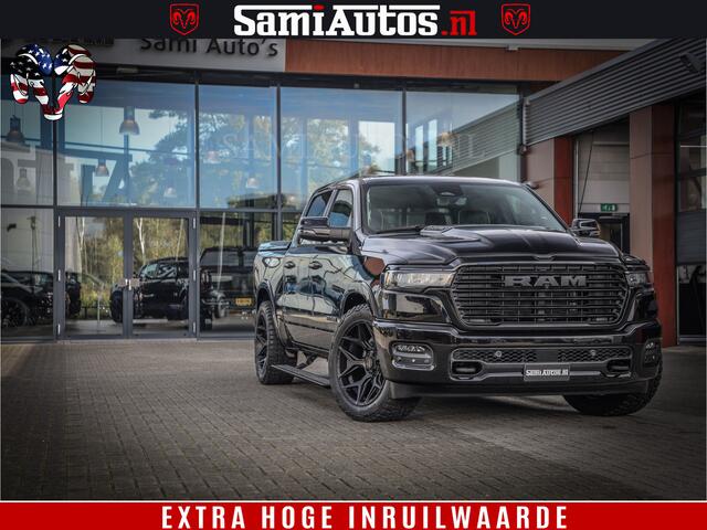 Dodge 1500 RAM Night Premium | Full Option | De Meest Luxe Pick-Up in zijn Klasse | Comfortabele Dubbele Cabine met Royale 5 Zitplaatsen | BPM vrij | Nu Leverbaar uit Voorraad | Voorraad Nr 2282 - 3332