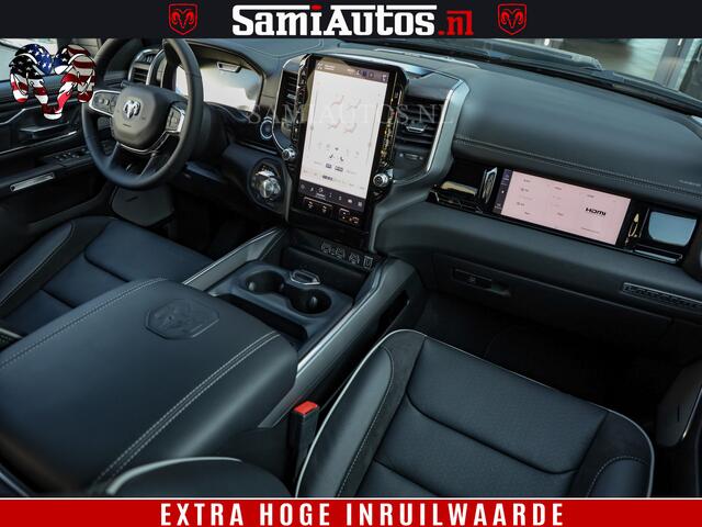 Dodge 1500 RAM Night Premium | Full Option | De Meest Luxe Pick-Up in zijn Klasse | Comfortabele Dubbele Cabine met Royale 5 Zitplaatsen | BPM vrij | Nu Leverbaar uit Voorraad | Voorraad Nr 2230 - 8765