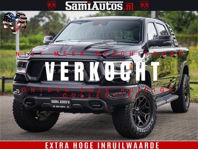 Dodge 1500 RAM REBEL TRX STYLE | BODY LIFT | RAM BAR | 4X4 | LPG | HUD HEADUP | DIGI CLUSTER | 360CAM | ADAPTIVE CRUISE | RAM BAR ROLLCOVER | Comfortabele Dubbele Cabine met Royale 5 Zitplaatsen |
