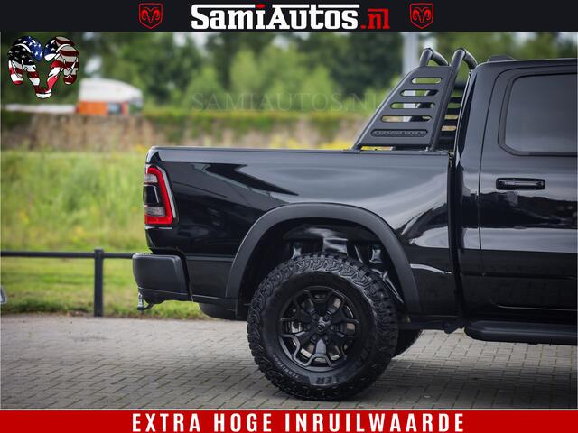 Dodge 1500 RAM REBEL TRX STYLE | BODY LIFT | RAM BAR | 4X4 | LPG | HUD HEADUP | DIGI CLUSTER | 360CAM | ADAPTIVE CRUISE | RAM BAR ROLLCOVER | Comfortabele Dubbele Cabine met Royale 5 Zitplaatsen |