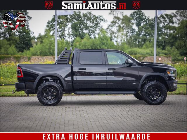 Dodge 1500 RAM REBEL TRX STYLE | BODY LIFT | RAM BAR | 4X4 | LPG | HUD HEADUP | DIGI CLUSTER | 360CAM | ADAPTIVE CRUISE | RAM BAR ROLLCOVER | Comfortabele Dubbele Cabine met Royale 5 Zitplaatsen |