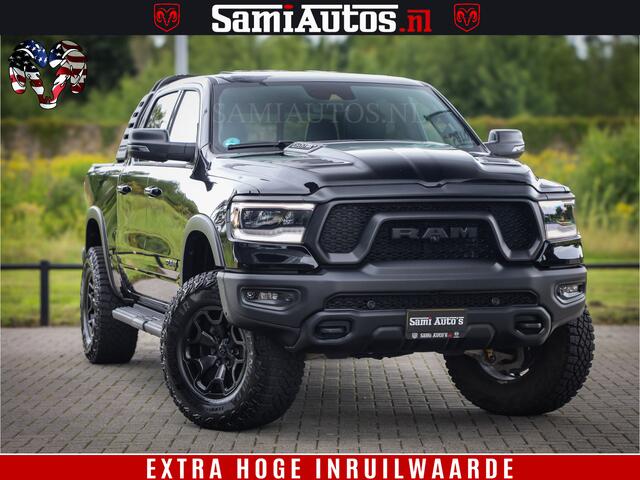 Dodge 1500 RAM REBEL TRX STYLE | BODY LIFT | RAM BAR | 4X4 | LPG | HUD HEADUP | DIGI CLUSTER | 360CAM | ADAPTIVE CRUISE | RAM BAR ROLLCOVER | Comfortabele Dubbele Cabine met Royale 5 Zitplaatsen |