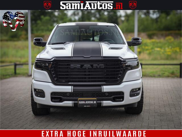 Dodge 1500 RAM Laramie Night | 420Pk 636 Nn | Extra Groot Scherm + Passagiers Scherm | Comfortabele Dubbele Cabine met Royale 5 Zitplaatsen | Nu Leverbaar uit Voorraad | Voorraad Nr 2223 - 5047