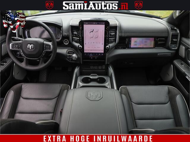 Dodge 1500 RAM Laramie Night | 420Pk 636 Nn | Extra Groot Scherm + Passagiers Scherm | Comfortabele Dubbele Cabine met Royale 5 Zitplaatsen | Nu Leverbaar uit Voorraad | Voorraad Nr 2223 - 5047