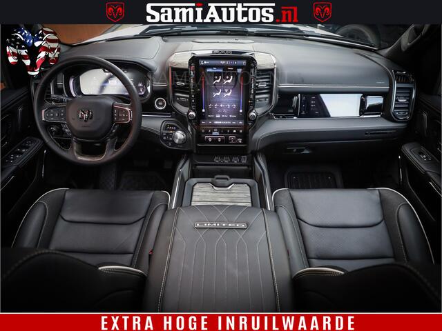 Dodge 1500 Ram 1500 Limited Night High Output 540HP 706Nm | Massage + Full Option | De Meest Luxe en Volle Pick-Up in zijn Klasse | Comfortabele Dubbele Cabine met Royale 5 Zitplaatsen | BPM vrij | Nu Leverbaar uit Voorraad | Voorraad Nr 2298 - 7479