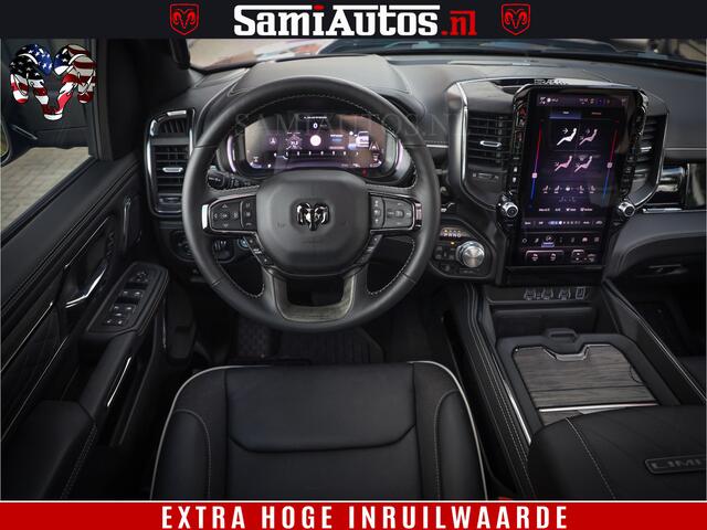 Dodge 1500 Ram Limited Night High Output 540HP 706Nm | Massage + Full Option | De Meest Luxe en Volle Pick-Up in zijn Klasse | Comfortabele Dubbele Cabine met Royale 5 Zitplaatsen | BPM vrij | Nu Leverbaar uit Voorraad | Voorraad Nr 2318 - 5415