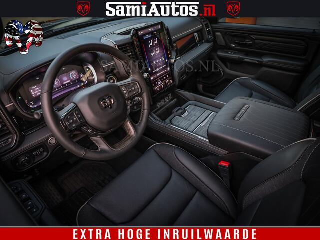 Dodge 1500 Ram Limited Night H.O 540HP 706Nm | Massage + Full Option | De Meest Luxe en Volle Pick-Up in zijn Klasse | Comfortabele Dubbele Cabine met Royale 5 Zitplaatsen | BPM vrij | Nu Leverbaar uit Voorraad | Voorraad Nr 2370 - 5411