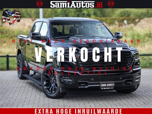 Dodge 1500 RAM Night Premium | Full Option | De Meest Luxe Pick-Up in zijn Klasse | Comfortabele Dubbele Cabine met Royale 5 Zitplaatsen | BPM vrij | Nu Leverbaar uit Voorraad | Voorraad Nr 2288 - 4952