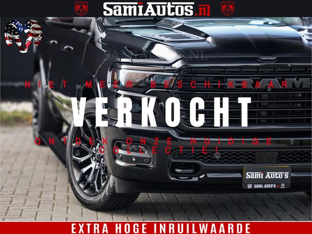 Dodge 1500 RAM Night Premium | Full Option | De Meest Luxe Pick-Up in zijn Klasse | Comfortabele Dubbele Cabine met Royale 5 Zitplaatsen | BPM vrij | Nu Leverbaar uit Voorraad | Voorraad Nr 2288 - 4952