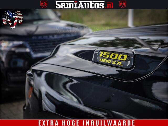 Dodge 1500 Ram Black Ops | Hemi 5.7 V8 4x4 | Panorama Dak | Night Edition | Alarm | Comfortabele Dubbele Cabine DC met Royale 5 Zitplaatsen | Alcantara / Leder | Alpine |