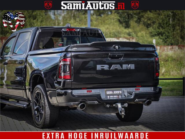 Dodge 1500 Ram Black Ops | Hemi 5.7 V8 4x4 | Panorama Dak | Night Edition | Alarm | Comfortabele Dubbele Cabine DC met Royale 5 Zitplaatsen | Alcantara / Leder | Alpine |