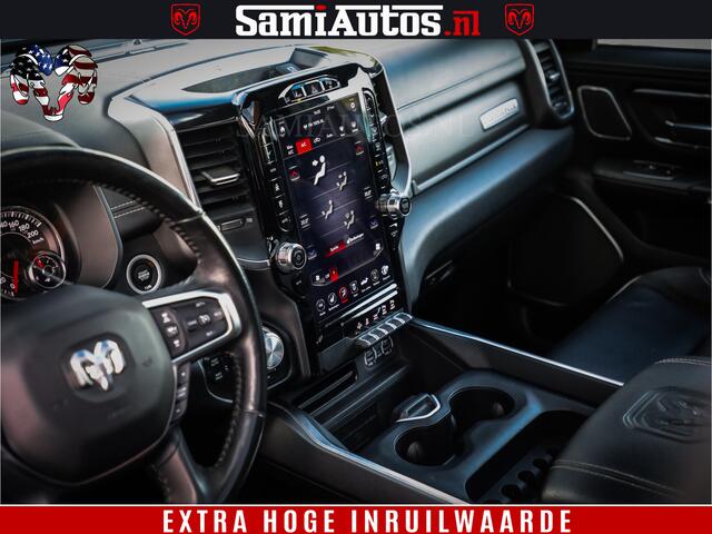 Dodge 1500 Ram HULK PACK | MEGA VOL | HEMI 5.7 V8 | HUD | WIDE BODY | LUCHTVERING | Comfortabele Dubbele Cabine DC met Royale 5 Zitplaatsen | 4x4 | LARAMIE NIGHT EDITION