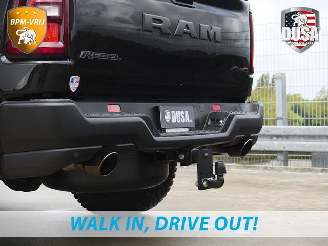 Dodge 1500 RAM | | Rebel | Night | 4x4 | Crew Cab | 3.0L Twin-turbo I6 | BPM-VRIJ | LPG | 10,2 inch Passenger Screen | Harman Kardon | Getoonde accessoires zijn verkrijgbaar tegen meerprijs