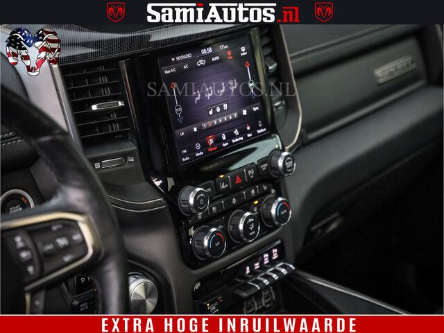 Dodge 1500 Ram SPORT BLACK EDITION | 4X4 5.7 V8 | VOL OPTIETS | 360 CAMERA | APPLE CARPLAY | 3500KG | 22INCH NIGHT | FULL LED | ADAPTIVE CRUISE | MEMORY SEATS | LEDER | DUBBELE CABINE | CREWCAB