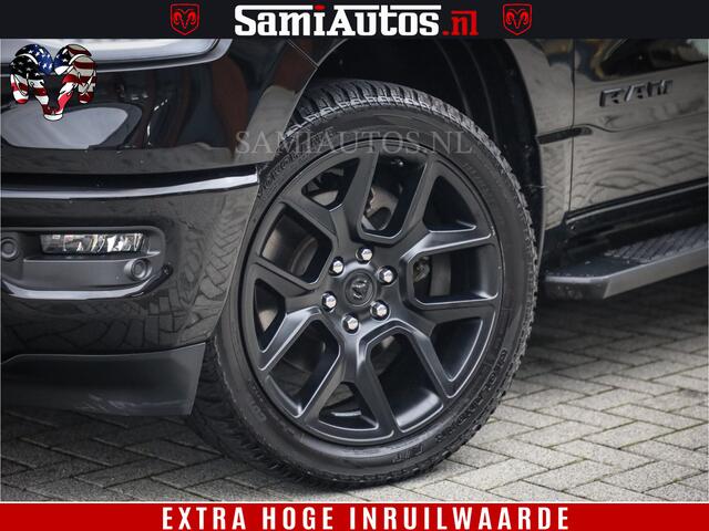 Dodge 1500 Ram SPORT BLACK EDITION | 4X4 5.7 V8 | VOL OPTIETS | 360 CAMERA | APPLE CARPLAY | 3500KG | 22INCH NIGHT | FULL LED | ADAPTIVE CRUISE | MEMORY SEATS | LEDER | DUBBELE CABINE | CREWCAB