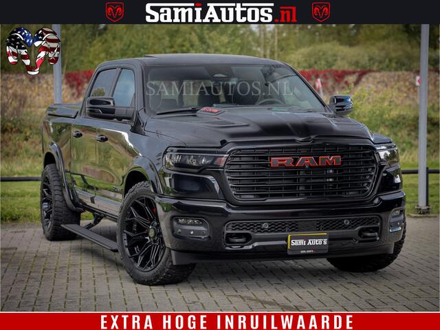 Dodge 1500 RAM Night Premium | Full Option | De Meest Luxe Pick-Up in zijn Klasse | Comfortabele Dubbele Cabine met Royale 5 Zitplaatsen | BPM vrij | Nu Leverbaar uit Voorraad | Voorraad Nr 2200 - 0886