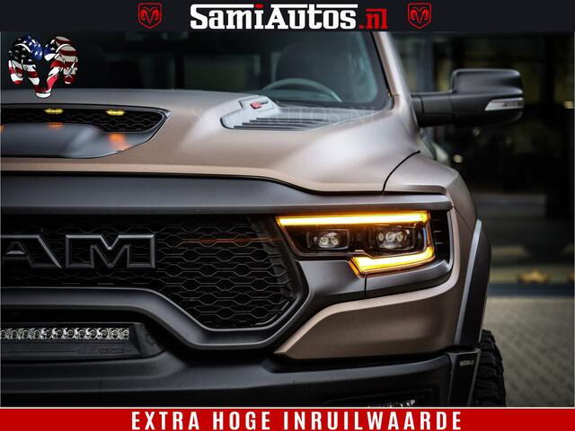 Dodge 1500 Ram TRX HELLCAT 712 PK 6.2 V8 | MEGA DIK | BOM VOL | BLACK ON BLACK | CREW CAB DUBBELE CABINE DC | 5 PERSOONS GRIJS KENTEKEN |