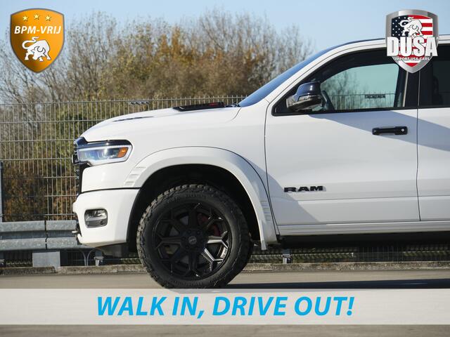Dodge 1500 RAM | | Limited | Night | 3.0L Twin-Turbo I6 | High Output | | Passenger Display | 14,4 Touch Screen | Harman Kardon | RAMBOX Getoonde accessoires zijn verkrijgbaar tegen meerprijs