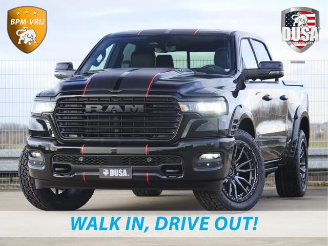 Dodge 1500 RAM | | Laramie | Premium Night | 3.0L I6 Hurricane | 4X4 | BPM-VRIJ | BPM-VRIJ | Niveau regeling | Passenger Display | Getoonde accessoires zijn verkrijgbaar tegen meerprijs