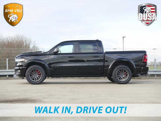 Dodge 1500 RAM | | Laramie | Premium Night | 3.0L I6 Hurricane | 4X4 | BPM-VRIJ | BPM-VRIJ | Niveau regeling | Passenger Display | Getoonde accessoires zijn verkrijgbaar tegen meerprijs