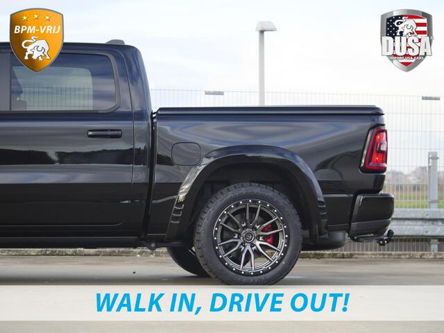 Dodge 1500 RAM | | Laramie | Premium Night | 3.0L I6 Hurricane | 4X4 | BPM-VRIJ | BPM-VRIJ | Niveau regeling | Passenger Display | Getoonde accessoires zijn verkrijgbaar tegen meerprijs