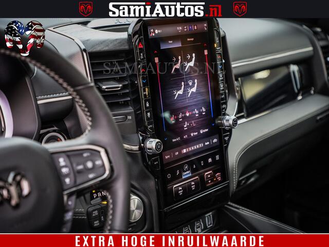 Dodge 1500 Ram Limited Night High Output 540HP 706Nm | Massage + Full Option | De Meest Luxe en Volle Pick-Up in zijn Klasse | Comfortabele Dubbele Cabine met Royale 5 Zitplaatsen | BPM vrij | Nu Leverbaar uit Voorraad | Voorraad Nr 2357 - 5182
