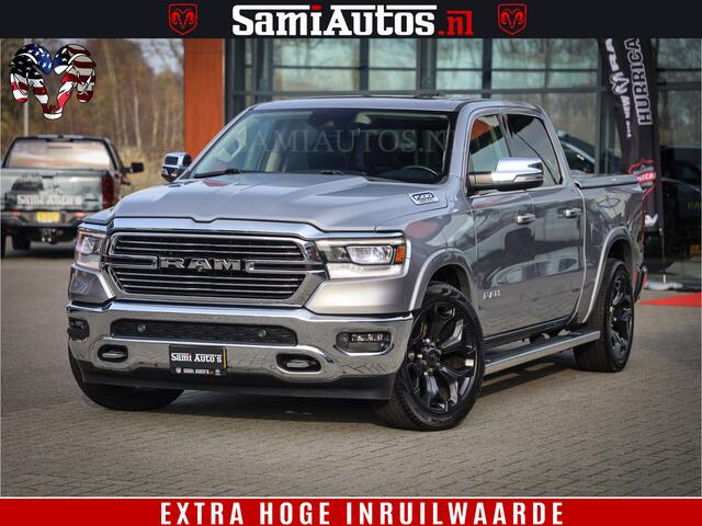 Dodge 1500 Ram Bom Vol | 5,7 V8 Hemi | Limited Wheels 22 inch | Luchtvering | Adaptive Cruise | Panoramadak | 360 Camera | Crew Cab | Dubbele Cabine | DC | 5 Persoons |