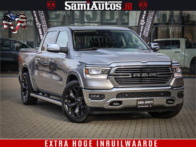 Dodge 1500 Ram Bom Vol | 5,7 V8 Hemi | Limited Wheels 22 inch | Luchtvering | Adaptive Cruise | Panoramadak | 360 Camera | Crew Cab | Dubbele Cabine | DC | 5 Persoons |